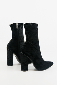 Crush It Velvet Ankle High Booties - Haute & Rebellious