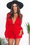 Kiana Deep-V Romper - Haute & Rebellious