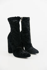 Crush It Velvet Ankle High Booties - Haute & Rebellious