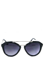 Janice Aviator Shades - Black/Silver - Haute & Rebellious