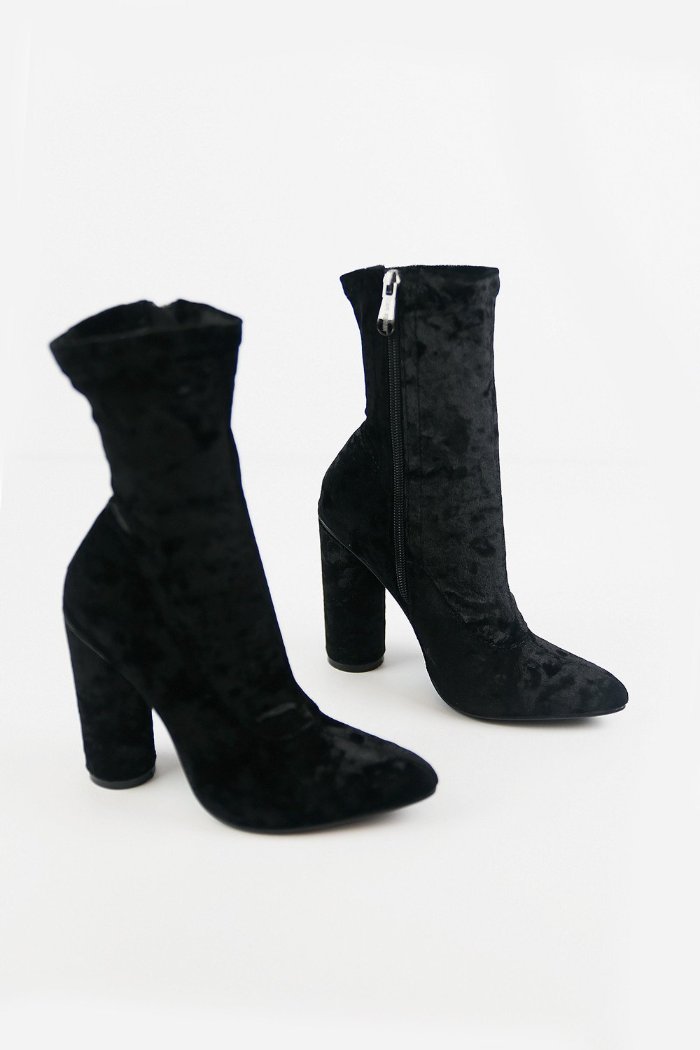 Crush It Velvet Ankle High Booties - Haute & Rebellious