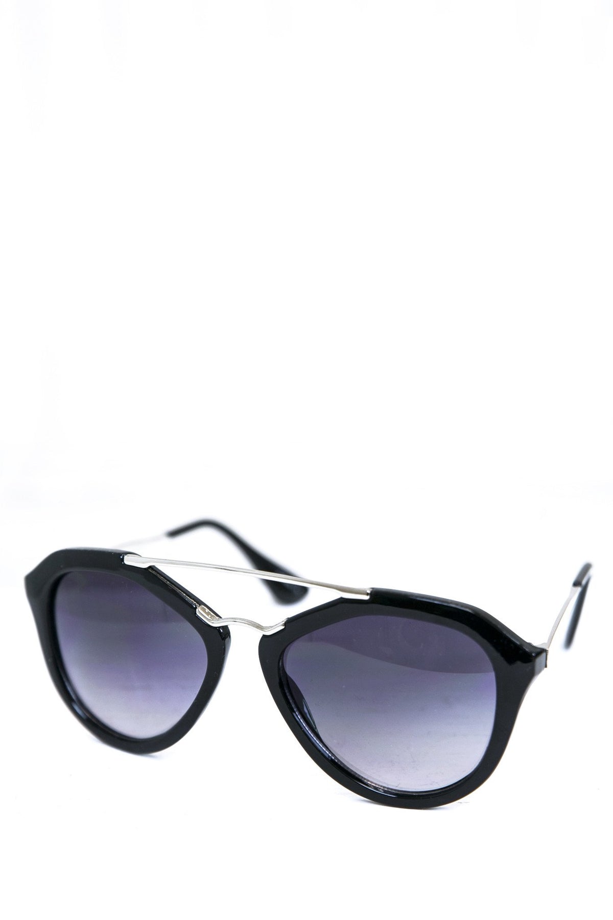 Janice Aviator Shades - Black/Silver - Haute & Rebellious