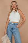 Knit Crop Top - Ivory