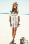 Kara Crochet Trim Cover-Up - Haute & Rebellious