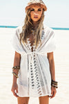 Kara Crochet Trim Cover-Up - Haute & Rebellious