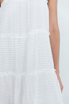 Sweetheart Tie-Shoulder Sun Dress - White