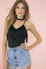 Fringe Me Crazy Bodysuit - Haute & Rebellious