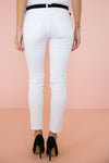 Vivi Skinny Denim Pant - White - Haute & Rebellious