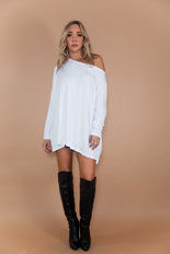 Suzanna Long Sleeve Top - White