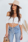 Puff Sleeve Crop Top