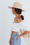 Puff Sleeve Crop Top