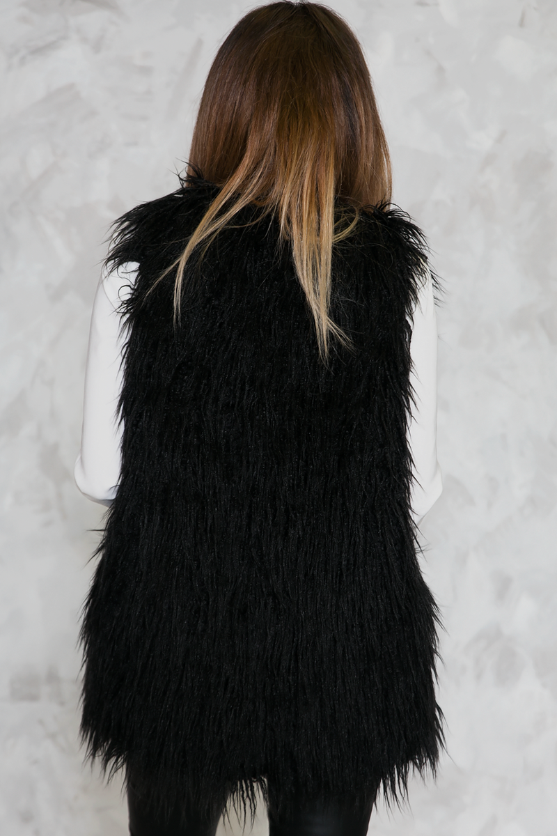 Standing Tall Faux Fur Vest - Haute & Rebellious