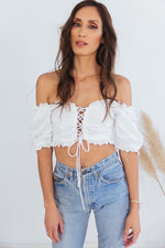 Puff Sleeve Crop Top