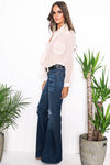 Mollin Sheer Blouse - Ivory - Haute & Rebellious