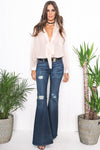 Mollin Sheer Blouse - Ivory - Haute & Rebellious