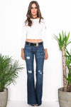Riya Long Sleeve Crop Top - White - Haute & Rebellious