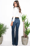 Riya Long Sleeve Crop Top - White - Haute & Rebellious
