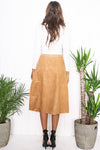 Sabina Suede Midi Skirt - Haute & Rebellious