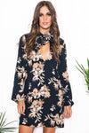 Astra Flower Print Shift Dress - Haute & Rebellious