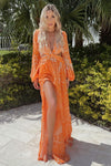 Cut-out Maxi Dress - Orange