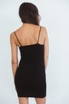 Long Stretch Camisole Dress - Black