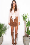 Mollin Sheer Blouse - Ivory - Haute & Rebellious