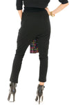 BRAD PLAID SLEEVED SWEAT PANT - Haute & Rebellious