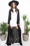 Emy Draped Sheer Cover-Up - Black - Haute & Rebellious