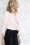 Bow-Tie Chiffon Blouse