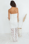 Lace Maxi Dress - White