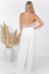 Soft Raya High-Waisted Wide-Leg Pant - White