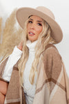 Flat Brim Hat - Tan