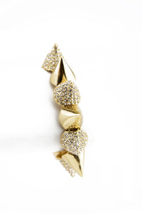 HEAVY SPIKES CRYSTALED BRACELET - Haute & Rebellious