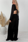 Cut-out Maxi Dress - Black