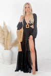 Cut-out Maxi Dress - Black