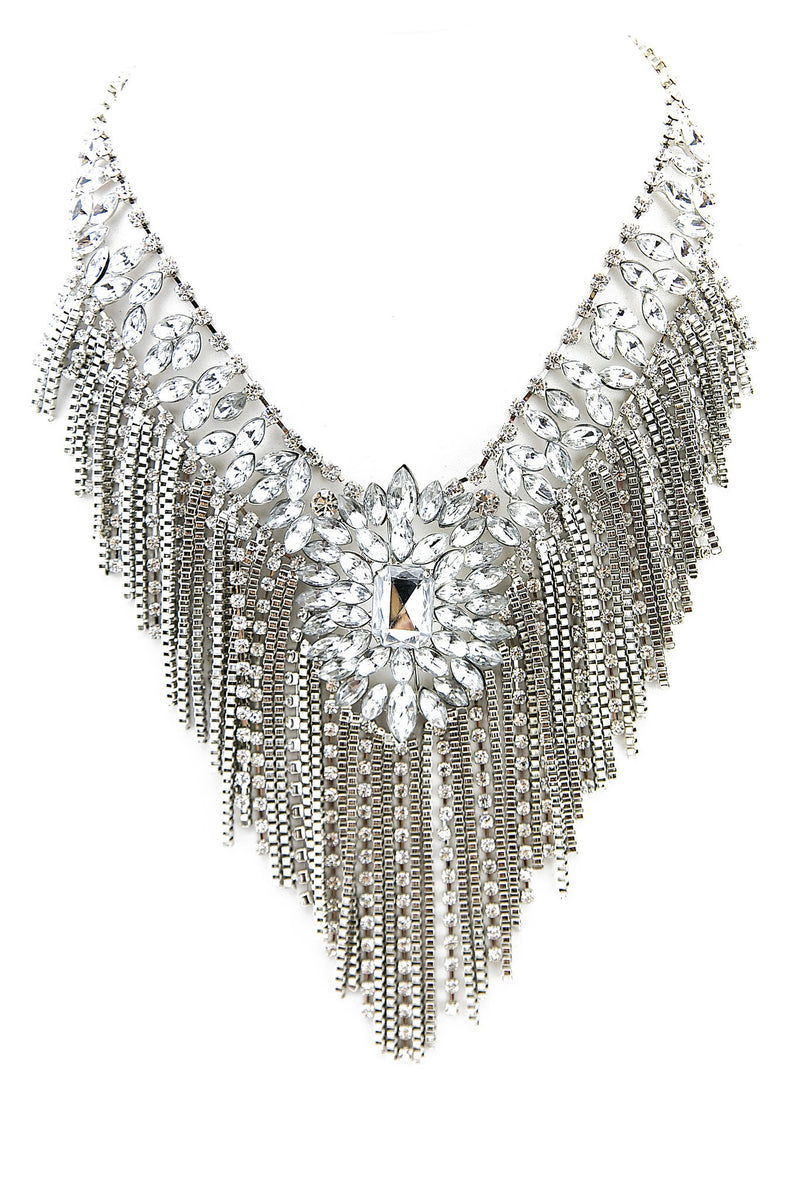 AVERY CRYSTAL CHANDELIER NECKLACE - Haute & Rebellious