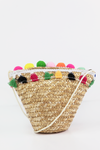 Straw Pom-Pom Small Bag - Haute & Rebellious