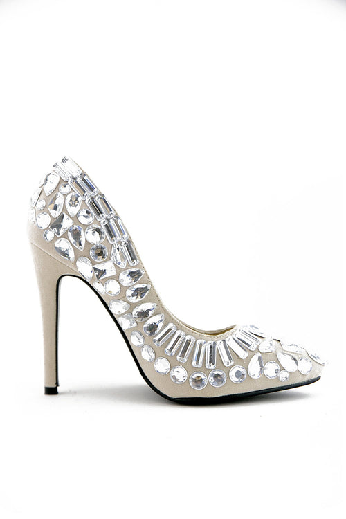 JIMMY CRYSTAL STONED PUMP - Haute & Rebellious