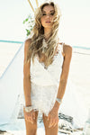 Playa Blanca Lace Romper - White - Haute & Rebellious