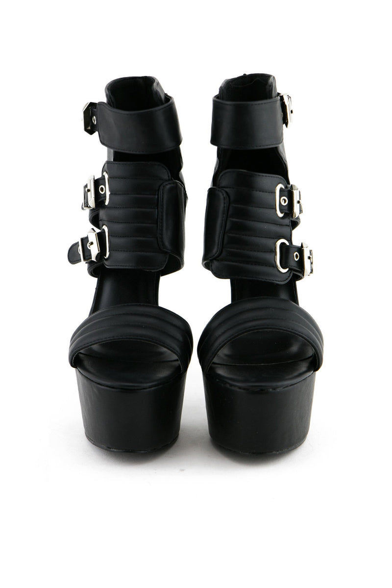 DRAI BUCKLE STRAP PLATFORM HEEL - Haute & Rebellious