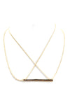 PETITE LONG PLATE PENDANT NECKLACE - Haute & Rebellious