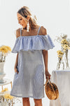 Summer Vacay Striped Ruffle Dress