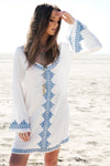 Embroidered Tunic Dress - Haute & Rebellious