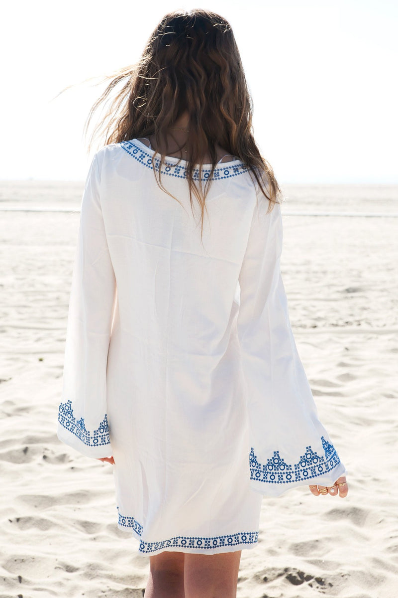 Embroidered Tunic Dress - Haute & Rebellious