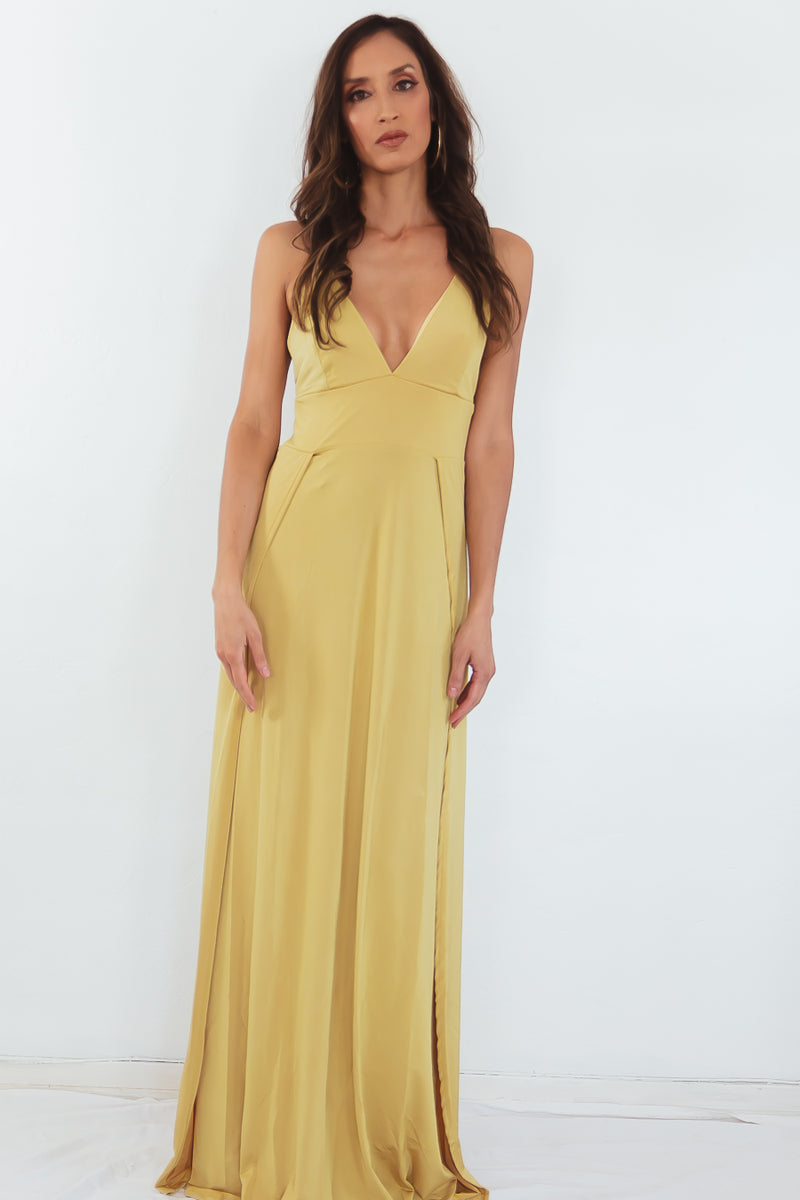 Let You Get Away High-Slit Maxi Dress