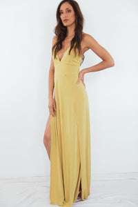 Let You Get Away High-Slit Maxi Dress