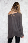 Basic Knit Sweater - Dark Grey