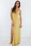 Let You Get Away High-Slit Maxi Dress