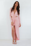 Lora High Slit Maxi Dress - Pink