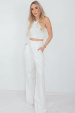 Pleated Wide Leg Pant
